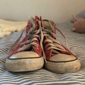 size 3 girls red converse